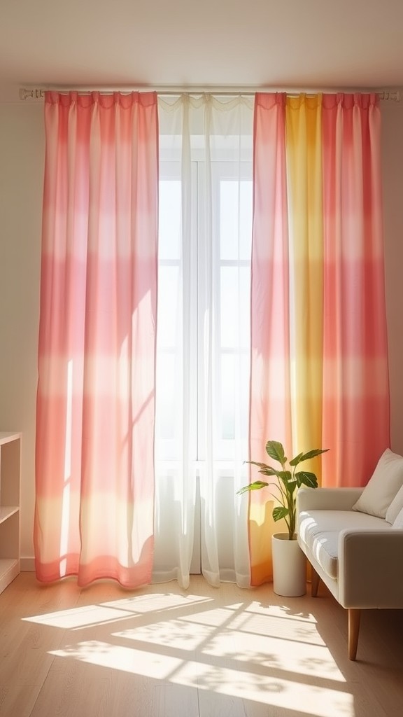 DIY Tie-Dye Curtains