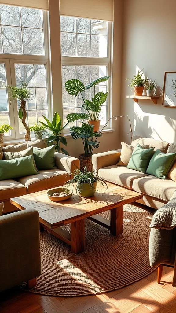 earthy living room ideas to bring nature indoors