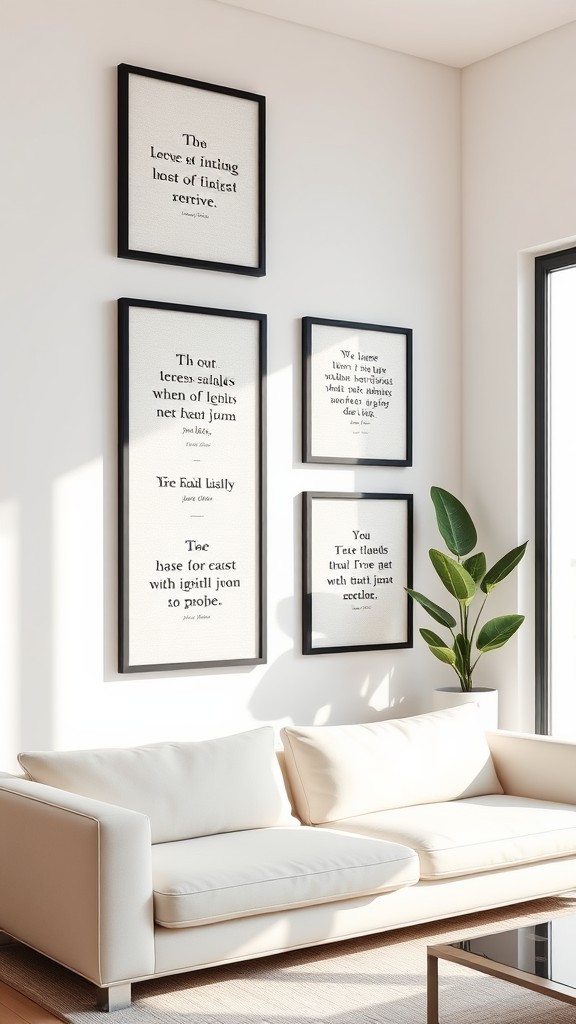 Framed Inspirational Quotes