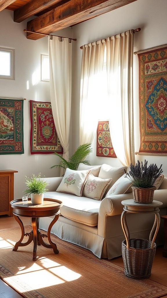 Hang Handmade Textiles or Tapestries