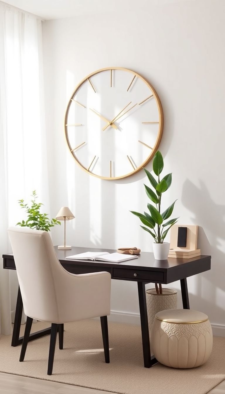 Include a Sophisticated Wall Clock