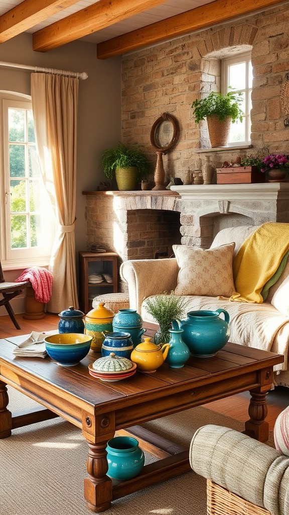 Include Colorful French Ceramics