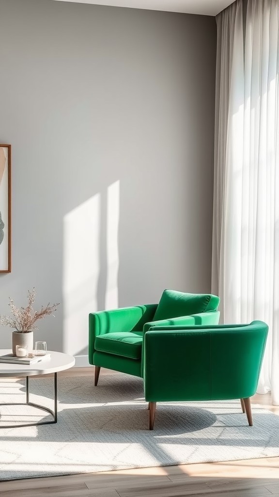 Incorporate a Statement Green Chair