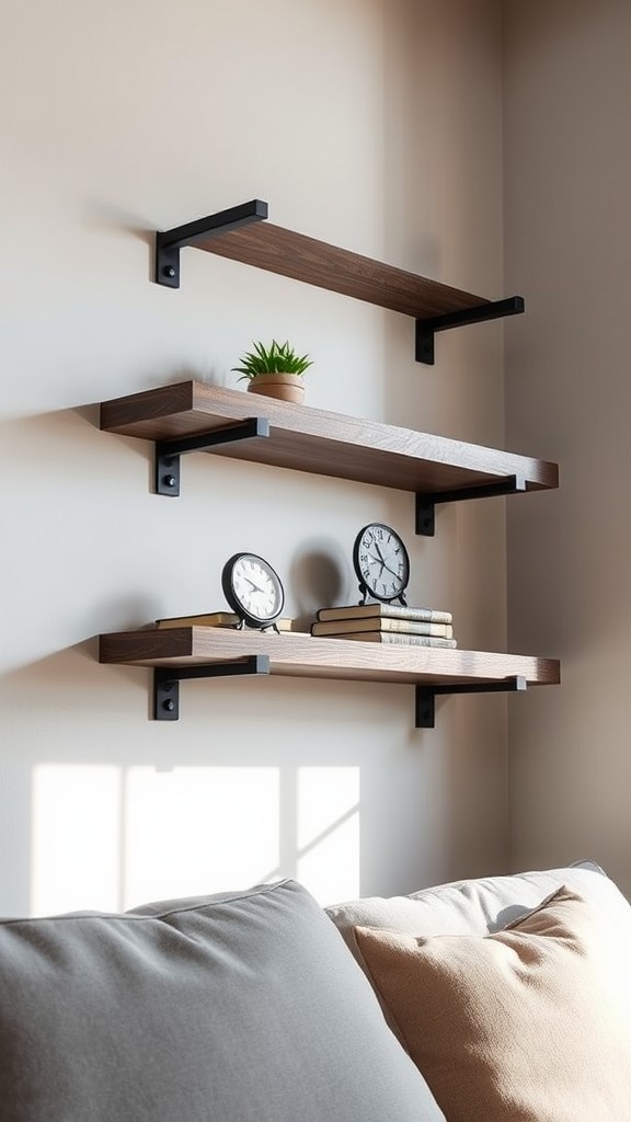 Industrial Metal and Wood Shelving