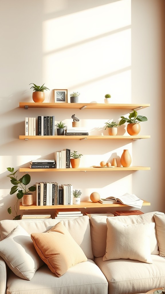 Layer Shelves with Varying Heights