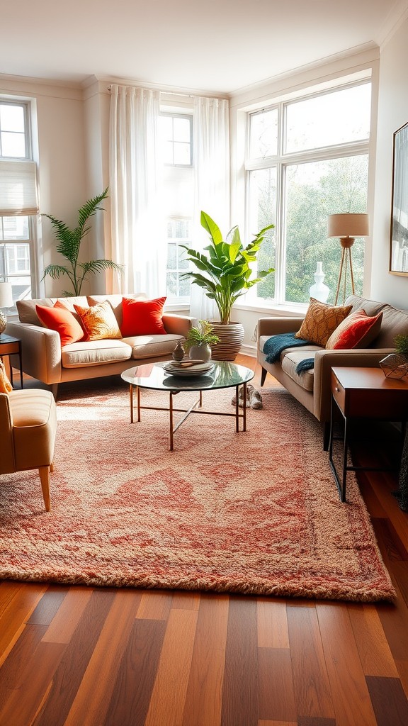 Layering Textures with Rugs and Fabrics