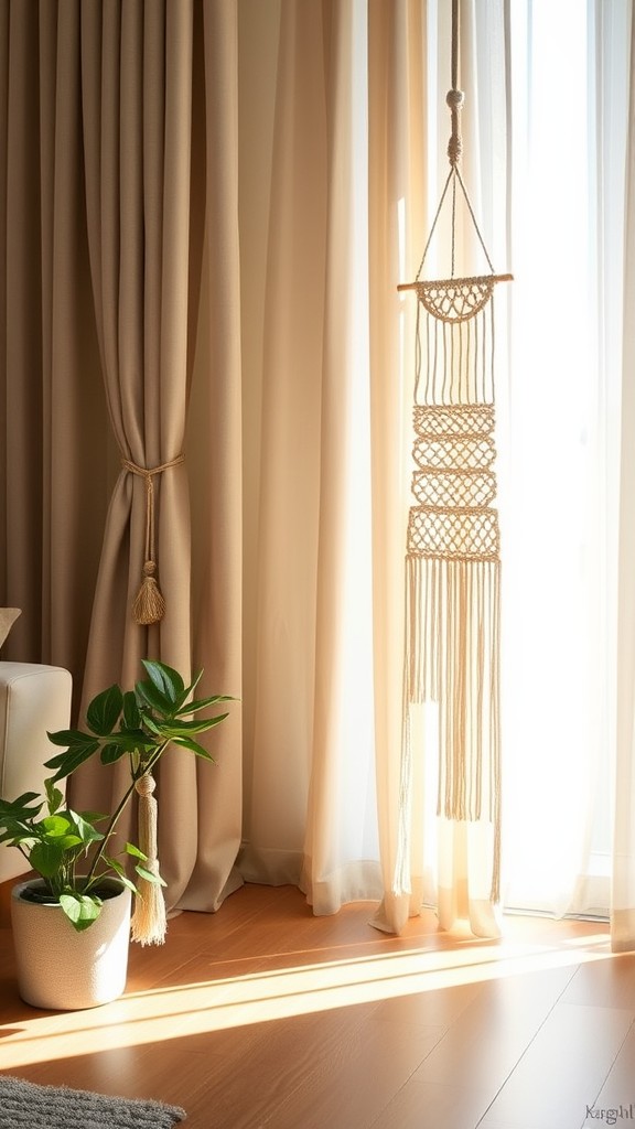 Macrame Curtain Holdbacks