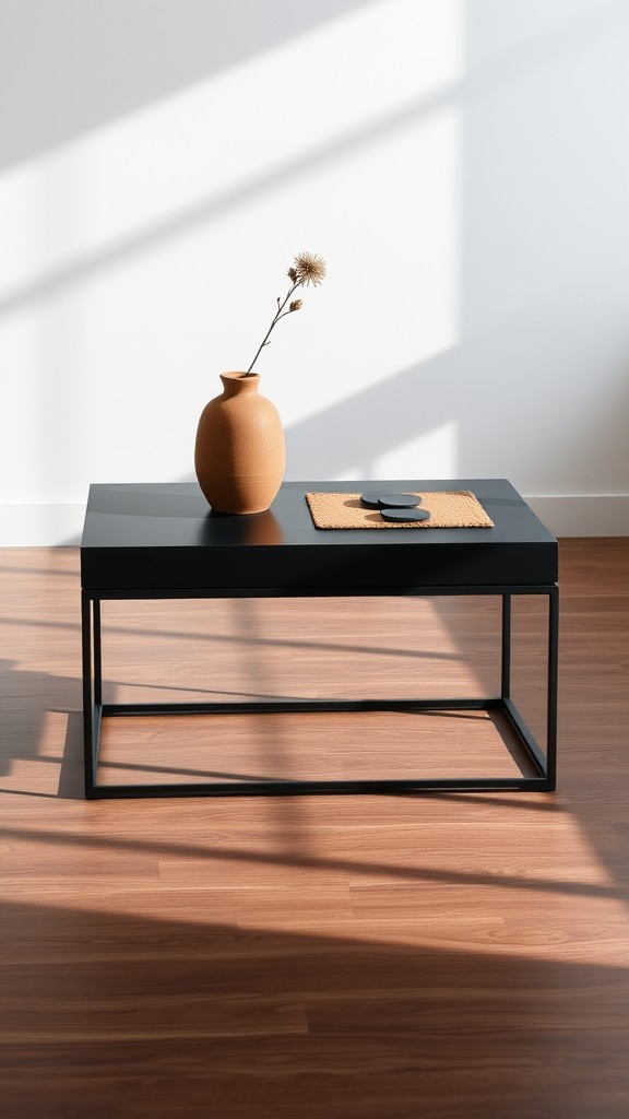 Minimalist Black and Brown Table Settings