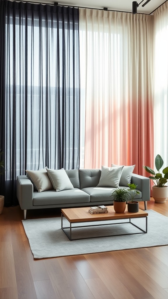 Multi-Colored Ombre Curtains