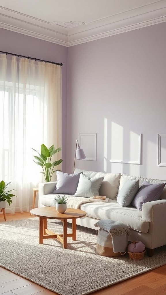 Muted Lavender for a Soothing Effect