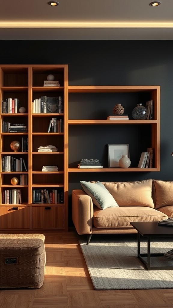 Natural Wood Bookcase