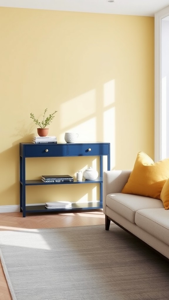 Navy Blue Console Table