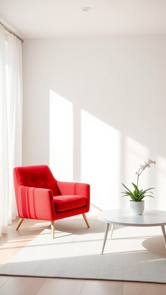 Red Accent Chair