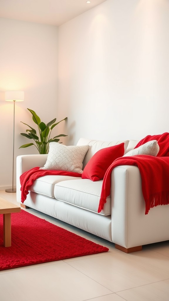 Red Decorative Throws