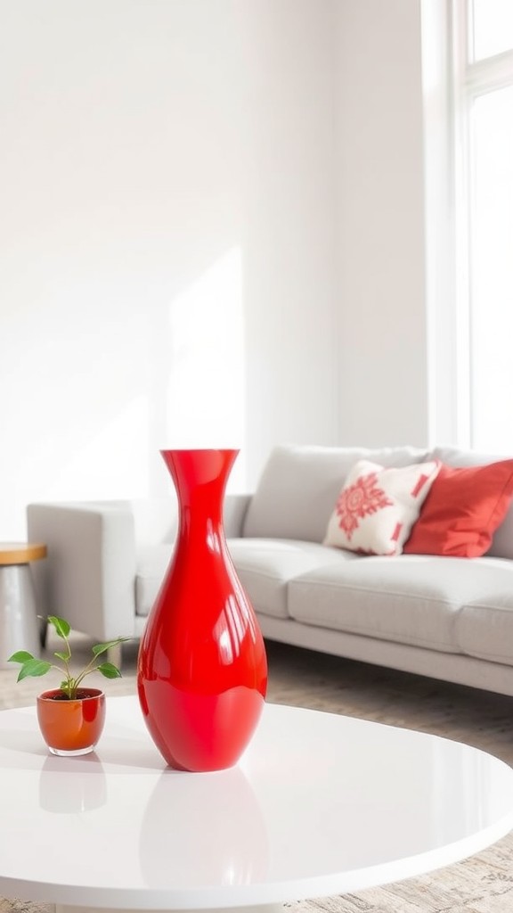 Red Decorative Vases