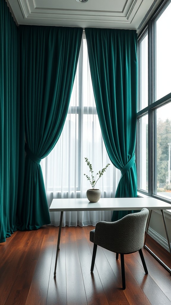 Richly Colored Curtains