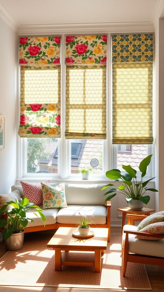 Roman Shades with Fun Fabrics