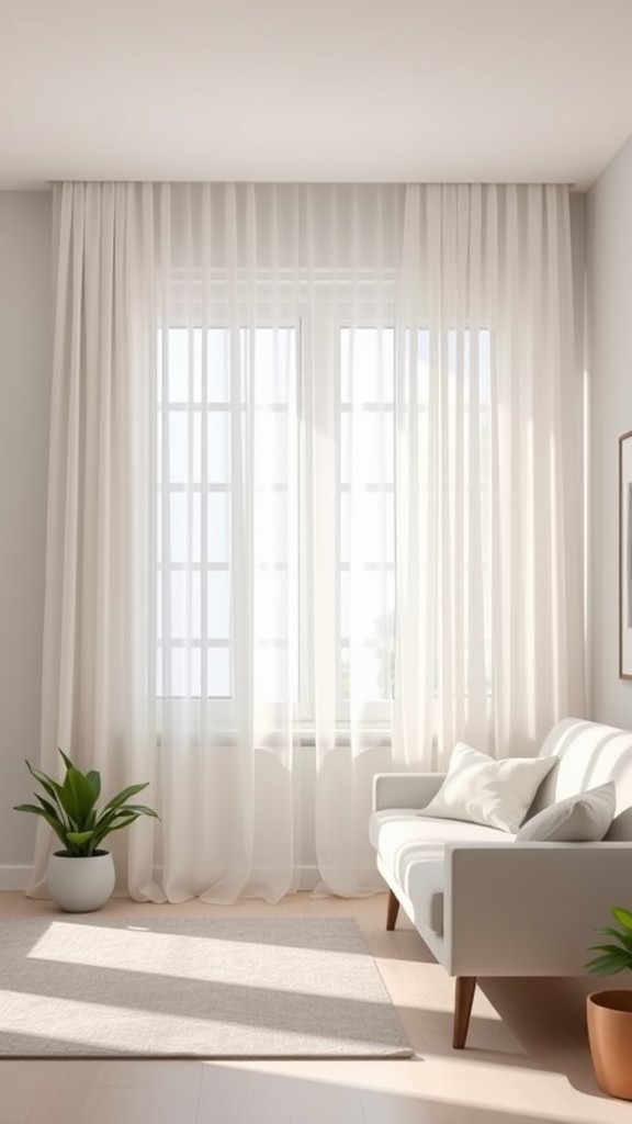 Sheer Curtains with Layering