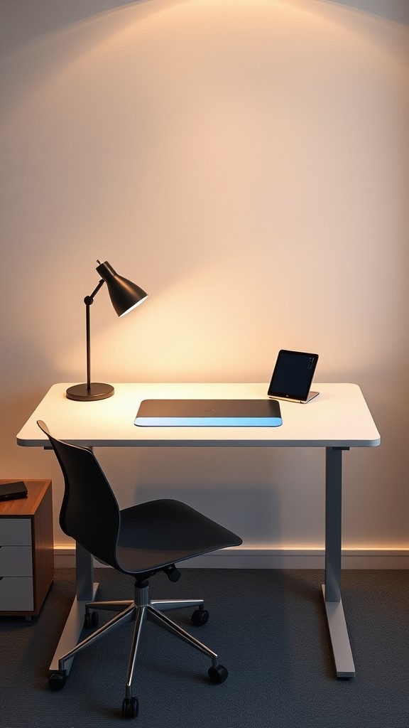 Standing Desk with Smart Technology Integration