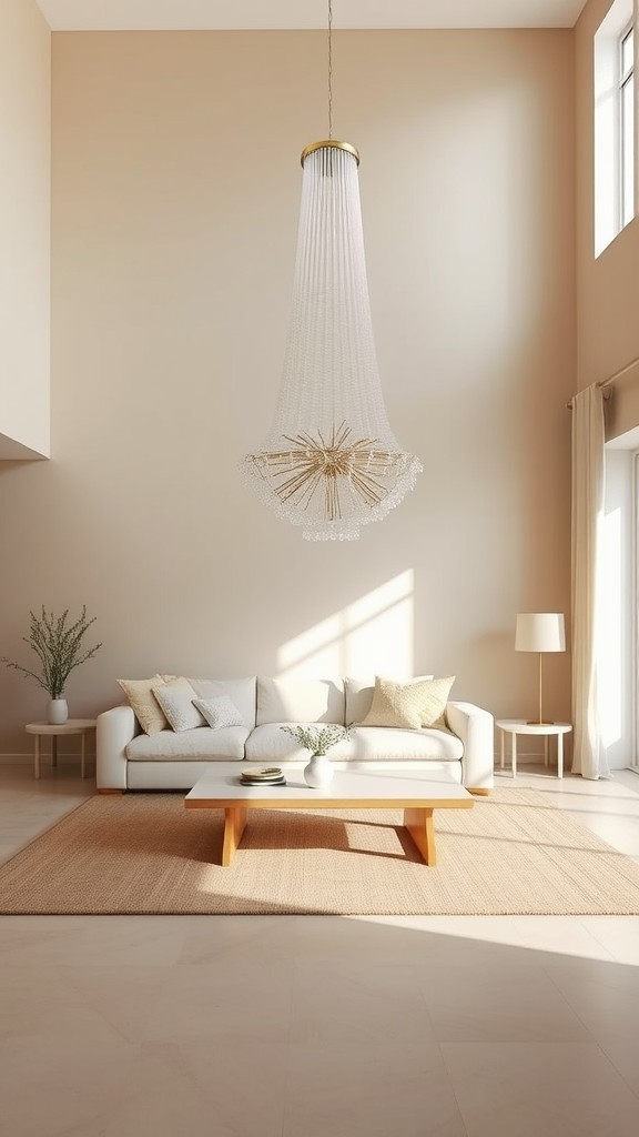 Statement Light Fixtures in Neutral Hues