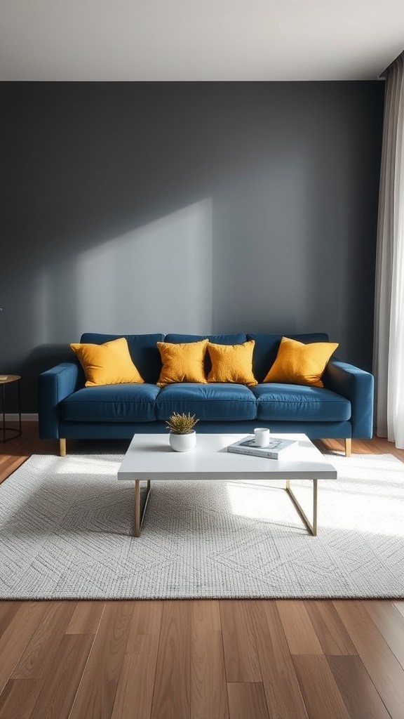 Statement Navy Sofa