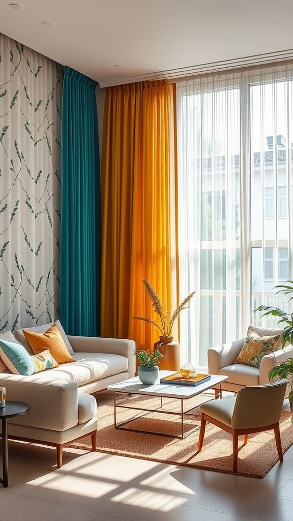 trendy living room curtain ideas