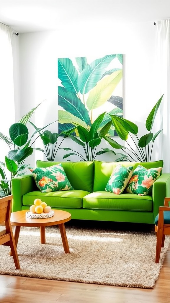 Tropical Vibes with Bold Prints and Plants