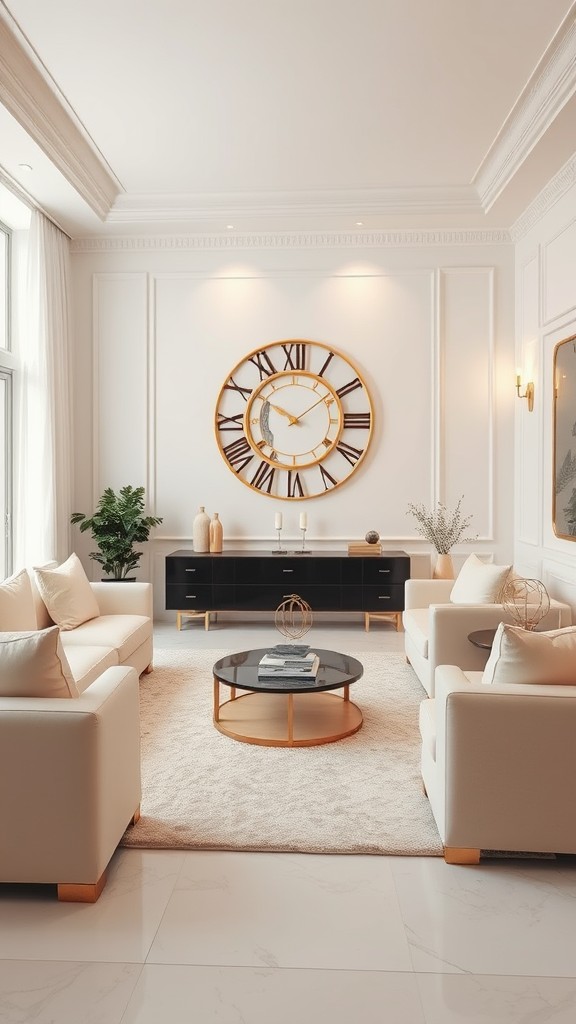 Unique Gold Wall Clocks