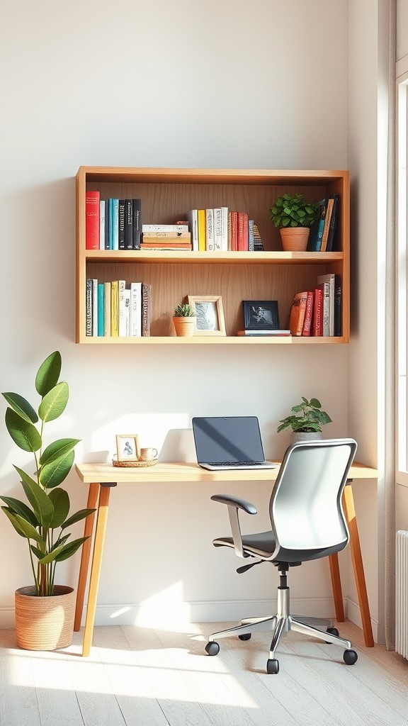 Use a Small Bookcase for Organization