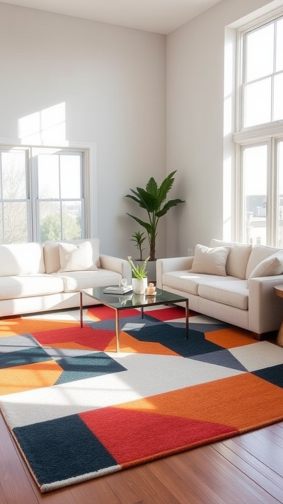 Use a Statement Area Rug