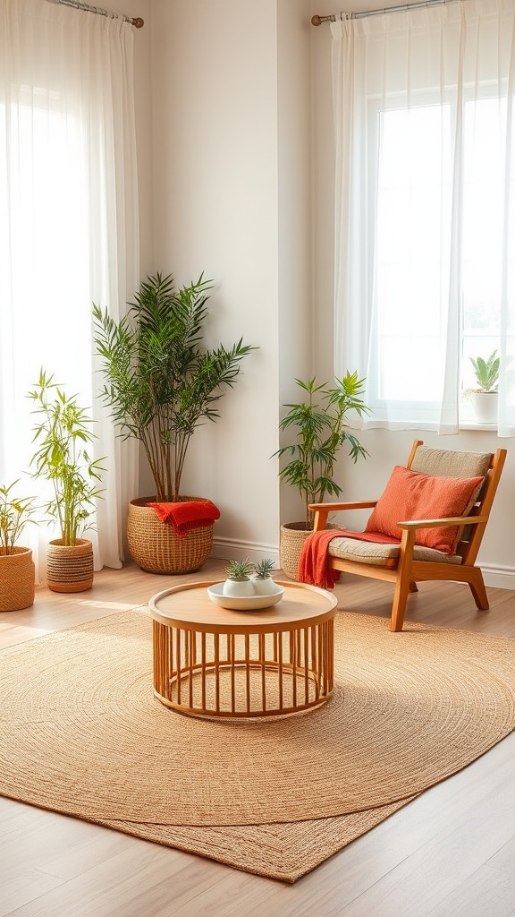 Use Bamboo or Jute for Accents