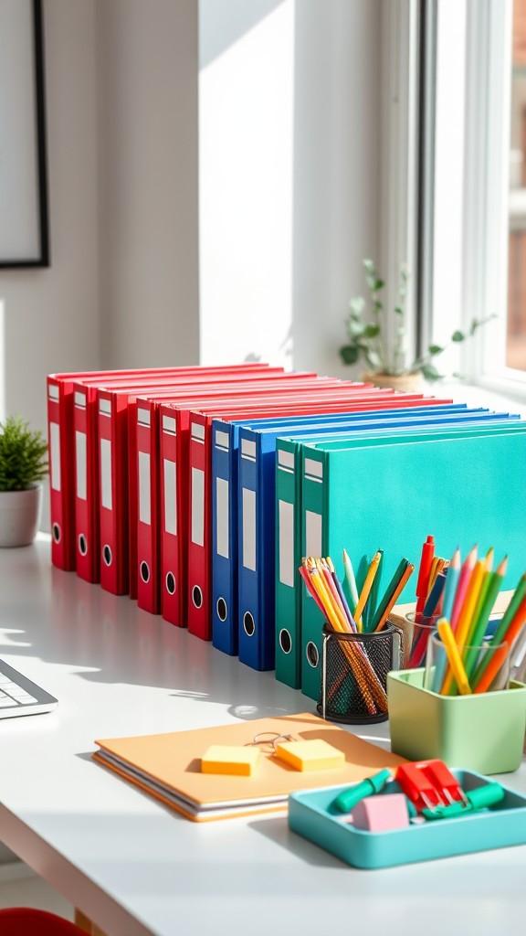 Use Color-Coding for Files and Supplies