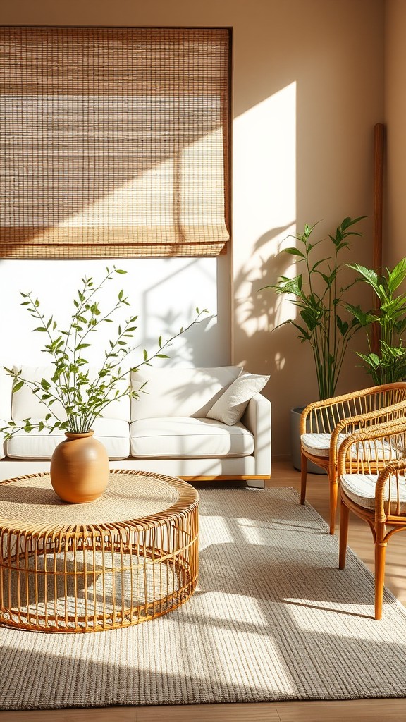 Use Rattan and Bamboo for Accents and Furniture