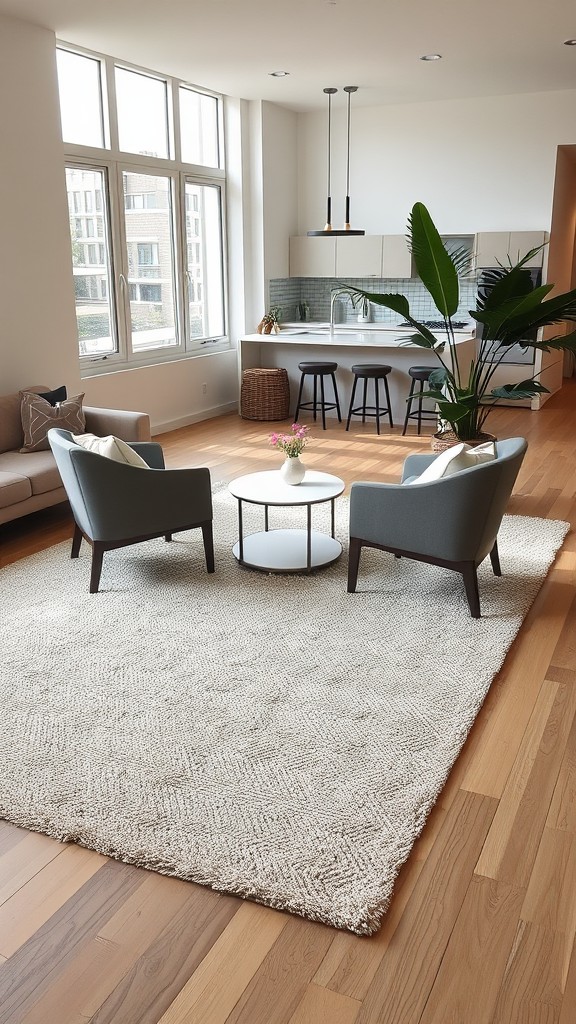 Use Rugs to Zone Spaces