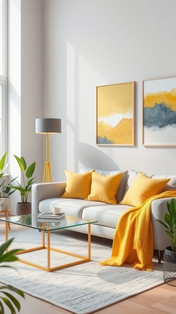 Use Yellow Lamps with Gray Shades