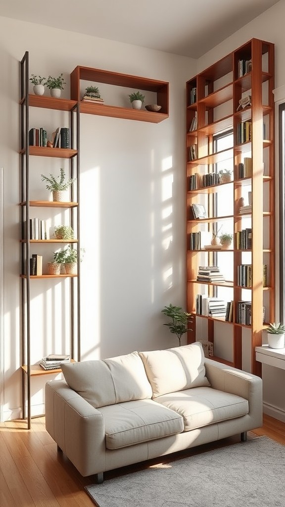 Utilize Vertical Space with Shelving