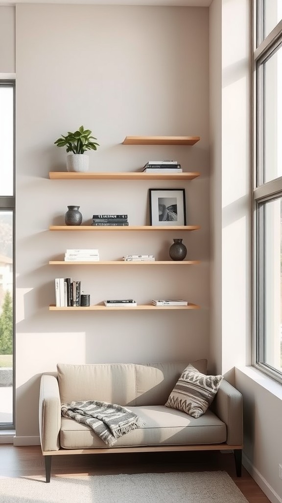 Utilize Vertical Space with Shelving