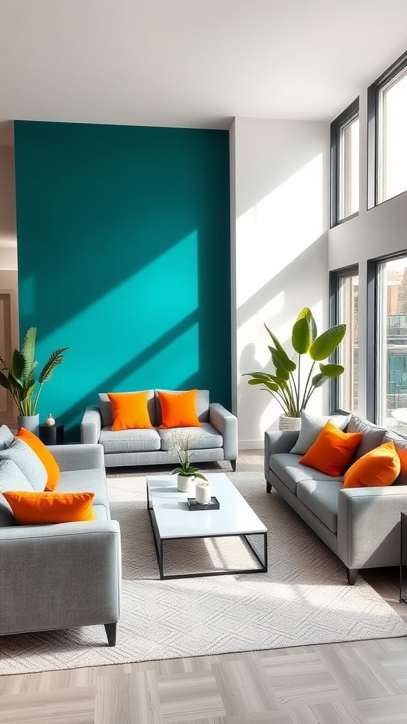 Vibrant Accent Walls with Bold Colors