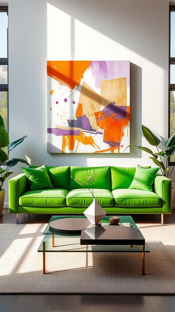 Vibrant Artwork to Create a Focal Point