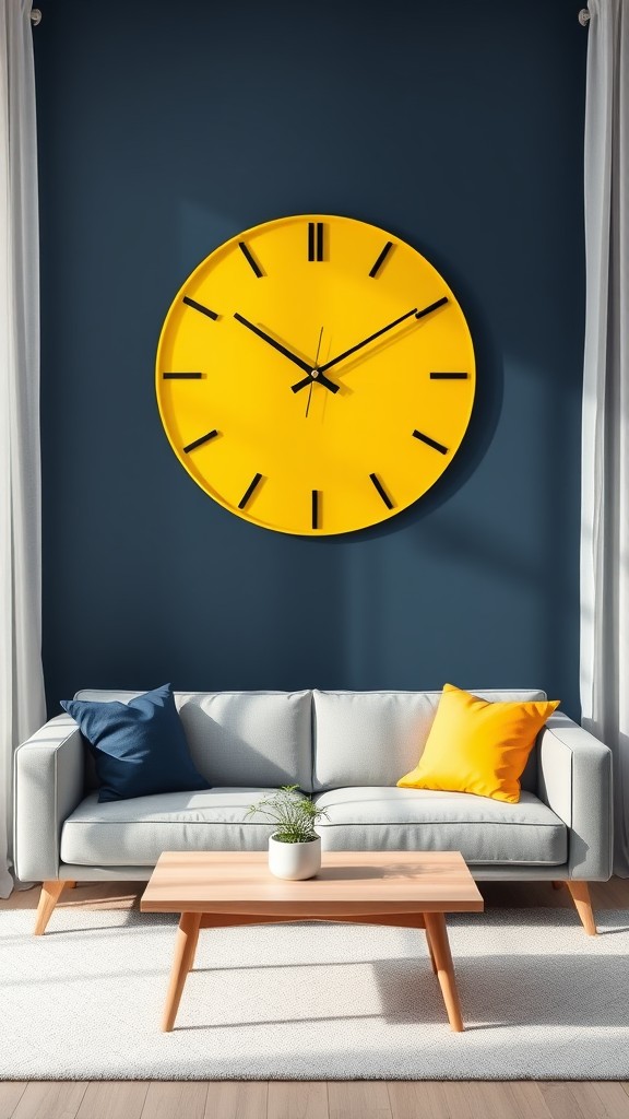 Yellow Wall Clocks