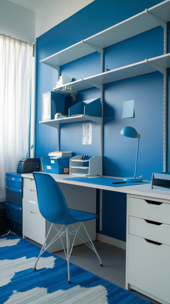 Desk Accessories in Gentle Blue Tones