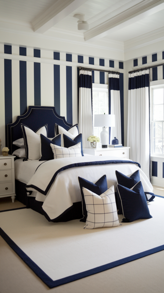 Opt for Navy and White Color Schemes