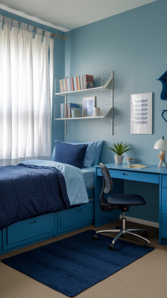 Soft Blue Bedding for Comfort