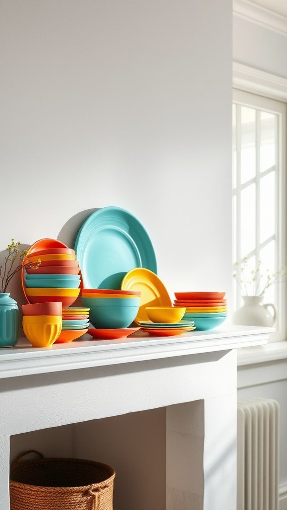 Brightly Colored Tableware