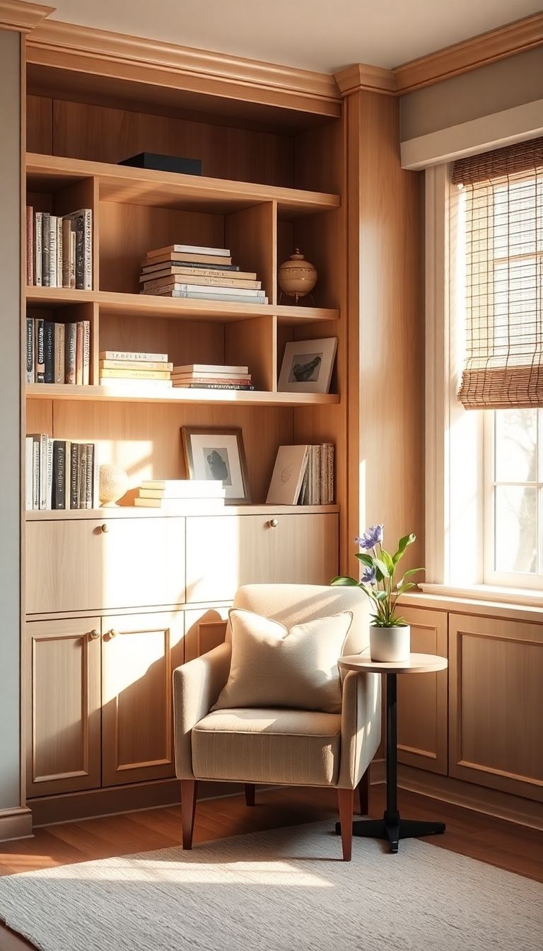 Create a Quiet Nook with Built-In Shelves