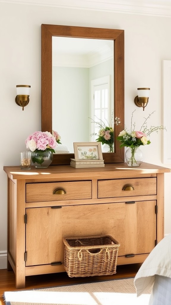 Feature a Farmhouse-Style Dresser