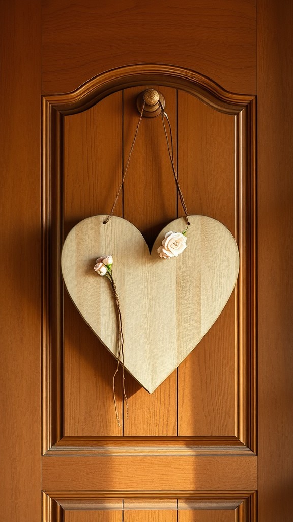 Heart-Shaped Wooden Door Hangers