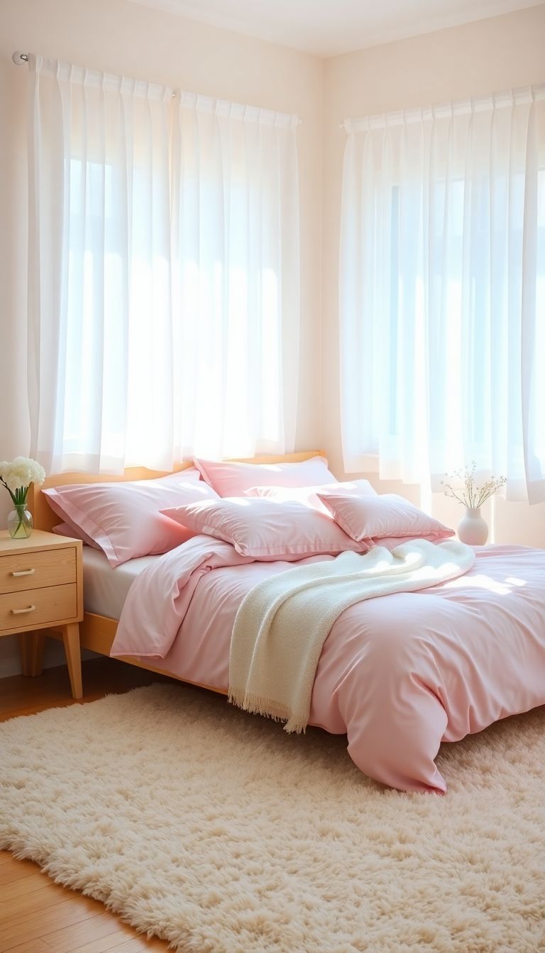 Soft Pink Bedding for a Cozy Feel