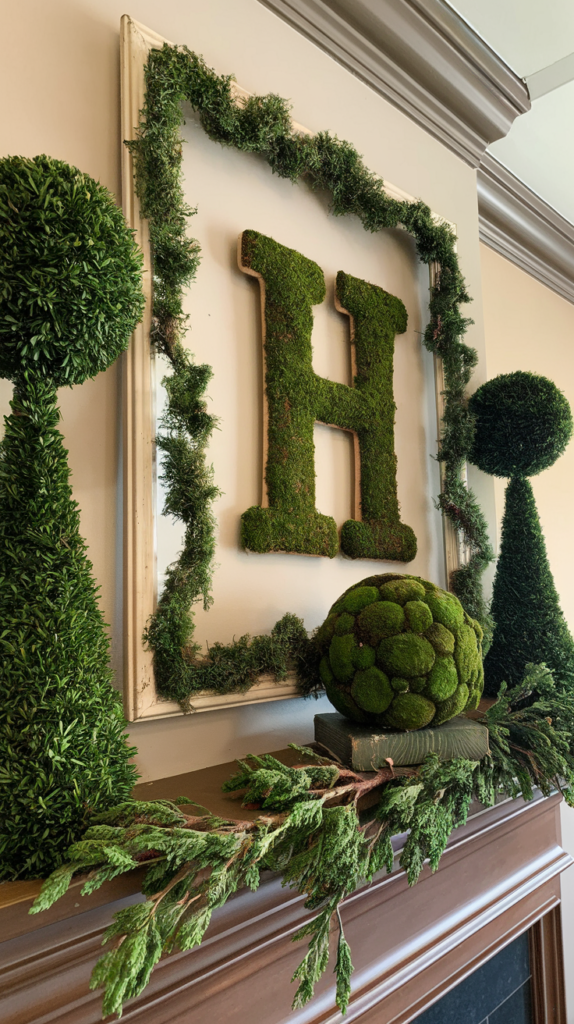 Moss-Covered Elements and Topiaries