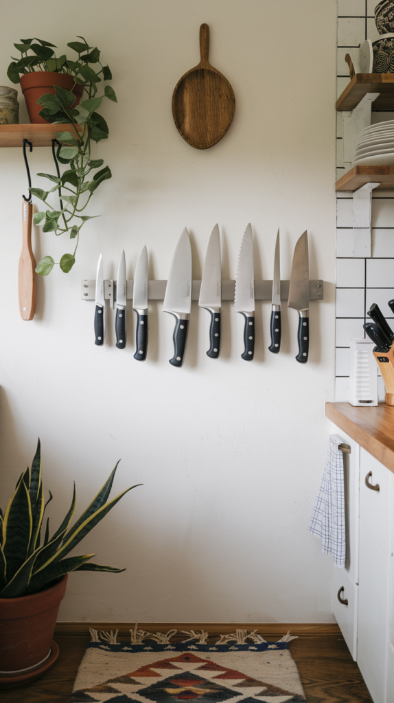 Space-Saving Magnetic Knife Storage